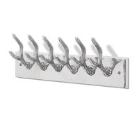 1/2/4x Wardrobe Coat Hooks Silver Aluminium Coat Stand Clothes Hanger vidaXL