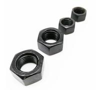1/2/5/10/20/25/50 Black Grade 8. steel DIN934 Hex Hexagon Nut M1.4-M24(2pcs M16)