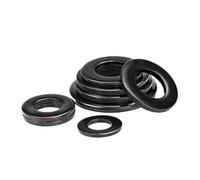 1/2/5/10/ 20/50/ 100pcs M2 .5 M3 M4 M5 M6 M8 M10 M12 M14 M16-M45 DIN125 Grade 8. Black Carbon Steel Flat Washer Plain Gasket