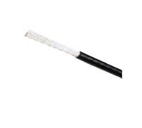 1/2/5/10/20/50m Black/Red/Blue PTFE Silver Plated Wire 30 28 26 24 AWG Insulated Audio Speaker HeadphoneSignal Copper Cable(Black 2m,28AWG)