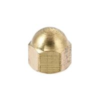 1/2/ 5/10/ 20/ 50Pcs DIN1587 M3 M4 M5 M6 M8 M10 M12 M14 M16 Brass Cap Hex Cover Semicircle Acorn Nut(M3 (50pcs))