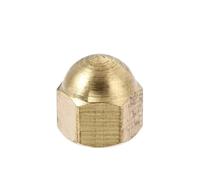 1/2/ 5/10/ 20/ 50Pcs M3 M4 M5 M6 M8 M10 M12 M14 M16 Brass Cap Hex Nuts Decorative Dome Head Cover Semicircle Acorn Nut(M8 (5pcs))