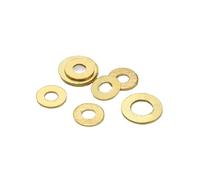 1/2/5/10/50100/200pcs M2 M2.5 M3 M4 M5 M6 M8 M10 M12 M14 M16 M18 M20 M22 Solid Brass Flat Washer Gasket Copper Metal Pad Spacer(M16 x 30 x 3(2pcs))