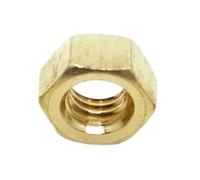 1/2/5/10/50pc M1.6 M2 .5 M3 M4 M5 M6 M8 M10 M12 M14 M16 Metric Threaded Brass Hex Nut Solid Nuts For Bolt Screws(M10 2pcs)