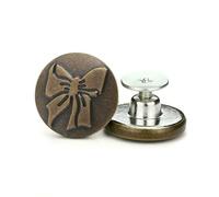 1/2/5/10 PCS No Sew Instant Buttons 17 mm Replacement Jeans Alloy Removable Easy Clip Snap Buttons Instant-15-1PC