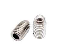 1/2/5/10pcs M3 M4 M5 M6 M8 M10 M12 M16 Black 12.9 304 stainless steel Hex Socket Spring Ball Plunger Grub Bolt Point Set Screw(304 Stainless,12MM_M3 10PCS)