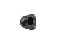 1/2/5/10pcs M3 M4 M5 M6 M8 M10 M12 Metric Coarse Thread Acorn Nuts Domed Head Cap Nut Decorative Cap Nut DIN1587 Nickel Plated Black Zinc Plated (Color : Black Zinc Plated, Size : M10 (2pc))