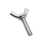 1/2/5/10pcs M3 M4 M5 M6 M8 M10 M12 Zinc Plated Steel Butterfly Bolt Wing Bolt Thumb Wing Screw Claw Hand Tighten Screw DIN316(45mm,M10 1pcs)