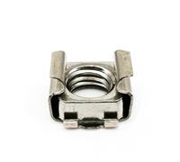 1/2/5/10pcs M4 M5 M6 M8 M10 M12 A2-70 304 Stainless Steel Square Elastic Rack Mount Server Cabinet Shelf Clip Floating Cage Nut(1pc M12)