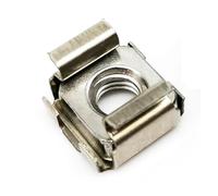 1/2/5/10pcs M4 M5 M6 M8 M10 M12 A2-70 304 Stainless Steel Square Elastic Rack Mount Server Cabinet Shelf Clip Floating Cage Nut(1pc M12)