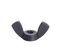 1/2/5/10pcs Nylon Butterfly Wing Nuts M3 M4 M5 M6 M8 M10 Black White Plastic Wing Adjust Thumb Nut(Black,M3 10pcs)