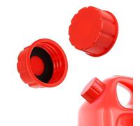 1/2/5 Gallon Fuel Can Cap, Red Coarse Thread, Durable Replacement Lid for Midwest, Briggs and Stratton Petrol Can Replacement Gas Can Cover (Pack of 2)