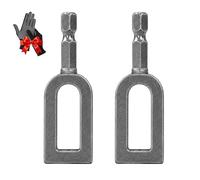 1/2/5 Pcs Wire Twister Tool for Drill, Wire Nut Twister, Power Drill Rebar Twisters and Bender Attachment, Speed Loop Tie Twisting Spinner Tool for Fence Installation and Home DIY (9,2pcs)