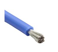 1/2/5M Flexible Cable Soft Silicone Wire 12 11 10AWG High Temperature Battery Heat-resistant Copper Line(Blue,1m 10AWG)