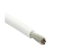 1/2/5M Flexible Cable Soft Silicone Wire 9 8 7 AWG High Temperature Battery Heat-resistant Copper Line(WHITE,5m 8AWG)