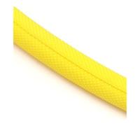 1/2/5m Self Closing PET Expandable Braided Sleeve Insulated Wrap Self Close Sleeved Cable Protecter Self-Closed Cable Organiser(Yellow,60MM_1 METER)