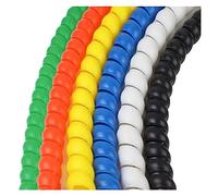 1/2/5Meters 8mm 10mm Line Organizer Pipe Protection Flexible Spiral Wrap Winding Cable Wire Sleeve Cover Tube (Color : Yellow, Size : ID 12MM_2 METERS)