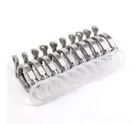 1/2/5pcs 1.5" 2" 2.5" 3" Tri Clamp 50.5/64/77.5/91mm Ferrule OD SS304 Stainless Steel Tri Clover Sanitary Fitting for Home Brewing(10 Piece,3Inch x K91)