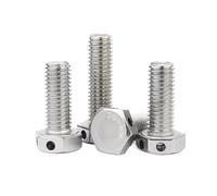 1/2/5pcs 304 Stainless Steel Head Hole External Hexagonal Screw/With Bolt Safety M6-M16(2pcs M12x20)