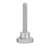 1/2/5pcs 304 Stainless Steel Thumb Curtain Wall Glass Lock Screw GB834 M2 M3 M4 M5 M6 Knurled Step High Head Hand Tighten Adjust Screw(M6x40mm 2pcs)