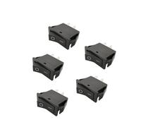 1/2/5Pcs Black KCD3 Rocker Switches 2Pin 16A 250V/20A 125V AC Push Button Boat Switch 30 * 13mm Ship Type On-Off Power Switches IDGTTLDF(5 Pcs)