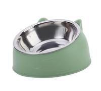 1/2/5Pcs Cat Bowl Creative Inclined Kitten Puppy Food Feeding Bowls Stainless St