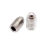1/2/5pcs M3 M4 Black 12.9 304 stainless steel Hex Socket Spring Ball Plunger Grub Bolt Point Set Screw(Grade 12.9 steel,8MM_M3 10PCS)