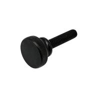 1/2/5pcs M3 M4 M5 M6 M8 M10 DIN464 GB834 Knurl High Step Head Hand Tighten Thumb Screw Curtain Wall Glass Lock Thumbscrew Adjust(Black,40MM_2PCS M6)
