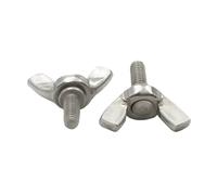 1/2/5pcs M3 M4 M5 M6 M8 M10 M12 A2-70 304 Stainless Stee Butterfly Bolt Wing Thumb Screw Claw Hand Tighten(35mm,M10 x1pc)