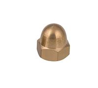 1/2/5pcs M3 M4 M5 M6 M8 M10 M12 M14 M16 M18 M20 Brass Acorn Cap Dome Nuts Brass Cap Type Copper Nut Cover Semicircle Dome Nuts (Size : M6-2pcs)