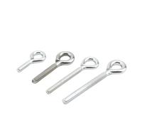 1/2/5pcs M5 M6 M8 M10 Stainless Steel Sheep Eye Screw Ring Lifting Eyebolt For Hanging(50mm,M5 5pcs)