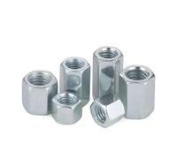 1/2/5PCS M6 M8 M10 M12 M14 M16 M18 M20 Galvanized Hex Rod Coupling Nuts Connection Thread Nut Galvanized Nut(M12x15x40mm-1pcs)