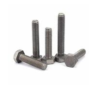 1/2/5Pcs Metric M2.5 M3 M4 M5 M6 M8 M10 M12 Pure Titanium TA2 External Outside Hex Hexagon Head Screw Bolt(8mm,5pcs M2.5)