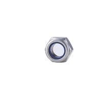 1/2/5PCS Reverse Thread Hex Nylon Nut M5 M6 M8 M10 M12 304 Stainless Steel Left Hand Thread Insert Lock Nut Self-locking Locknut (Size : M5-5pcs)