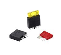 1/2/5set 2P 8P PA66 250V with Standard Blade Fuse Car Insert Fuse Holder Horizontal 06.087 PCB Auto Fuse Holder Protected circuits (Color : 2p, Size : QTY 5Set)