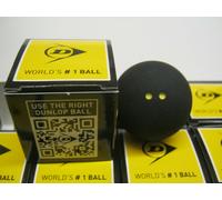 DUNLOP Squash Balls Pro Double Yellow, 12 Balls, Official Tournament Squash Ball