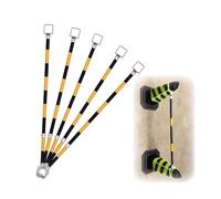 1 2 6 8 10 12 16 20 Packs Reflective Retractable Traffic Cone Bar, Length from 4 to 6.6 ft Expandable Safety Cone Bars, Lightweight Barricade for Road Construction(Yellow and Black,5pcs)