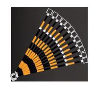 1 2 6 8 10 12 16 20 Packs Reflective Retractable Traffic Cone Bar, Length from 4 to 6.6 ft Expandable Safety Cone Bars, Lightweight Barricade for Road Construction(Yellow and Black,12pcs)