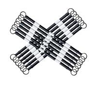 1 2 8 10 20 Pcs Retractable Telescoping Traffic Cone Bar, 4.1' - 6.6' Expandable Lightweight Safety Barrier with Engineer Grade Reflective Tape for Crowd Control(White and Black,12pcs)