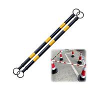 1 2 8 10 20 Pcs Retractable Telescoping Traffic Cone Bar, 4.1' - 6.6' Expandable Lightweight Safety Barrier with Engineer Grade Reflective Tape for Crowd Control(Yellow and Black,2pcs)