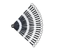 1 2 8 20 Pcs Telescopic Demarcation Pole Extendable on one End Length 4-6.6', Flexible PVC Traffic Cone Bar, Safety Barrier Pole for Sports Training, Crowd Control(White and Black,20pcs)