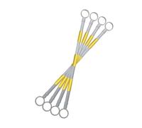 1 2 8 20 Pcs Telescopic Demarcation Pole Extendable on one End Length 4-6.6', Flexible PVC Traffic Cone Bar, Safety Barrier Pole for Sports Training, Crowd Control(Yellow and White,4pcs)