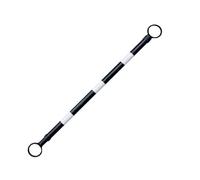 1 2 8 20 Pcs Telescopic Demarcation Pole Extendable on one End Length 4-6.6', Flexible PVC Traffic Cone Bar, Safety Barrier Pole for Sports Training, Crowd Control(White and Black,1pc)