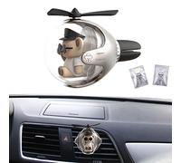 1/2 Bear Pilot Car Air Freshener- Bear Air Freshener For Car, Car Air Freshener Cute With 2 Fragrant Slices Car Fragrance Diffuser With Cute Bear Pilot Propeller Plane For Car Vent Decoration