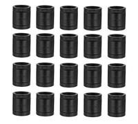 1/2" Black Painted Coupling, Home TZH 20 Pack 1/2" Female Threaded Cast Iron Coupling for Steam-punk Vintage Shelf Bracket DIY Plumbing Pipe Decor Furniture (20, Black Painted 1/2 Inch)
