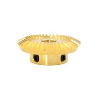 1:2 Brass Bevel Gear 1M 15 20 30 40 Teeth 90 Degrees Meshing Angle Gears Bore 4/5/6/8/10/12/14/15mm 1Pcs(4mm,1M-15 Teeth)