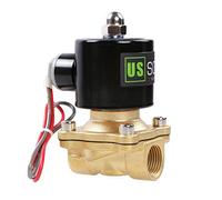 1/2" Brass Electric Solenoid Valve 24V AC Normally Closed G Thread VITON Gasket Solenoid Valve by U.S. Solid.