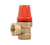 1/2" Brass Safety Valve Pressure Relief Valve 3/6bar Non-Adjustable 2Pcs/5Pcs Multi-Pack for Water Heater Boiler Air Compressor