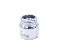 1/2" BSP (15mm) Pipe Thread Extension Female x Male Chrome Brass - 15mm Long