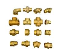 1/2" BSP Male Female 45 90 Degree Elbow Union Tee Straght Brass Pipe Fitting Connector(1l2 F-M Straight)